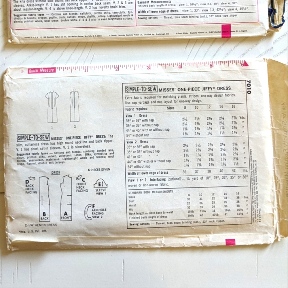 Vintage Simplicity Sewing Pattern - Picture 4 of 4